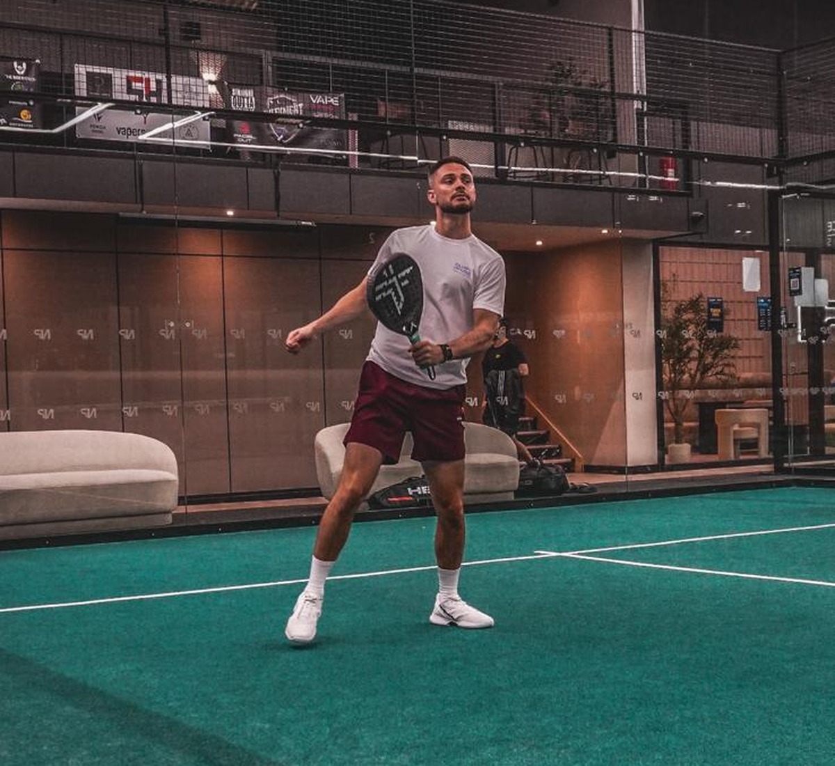 Marcus after playing padel